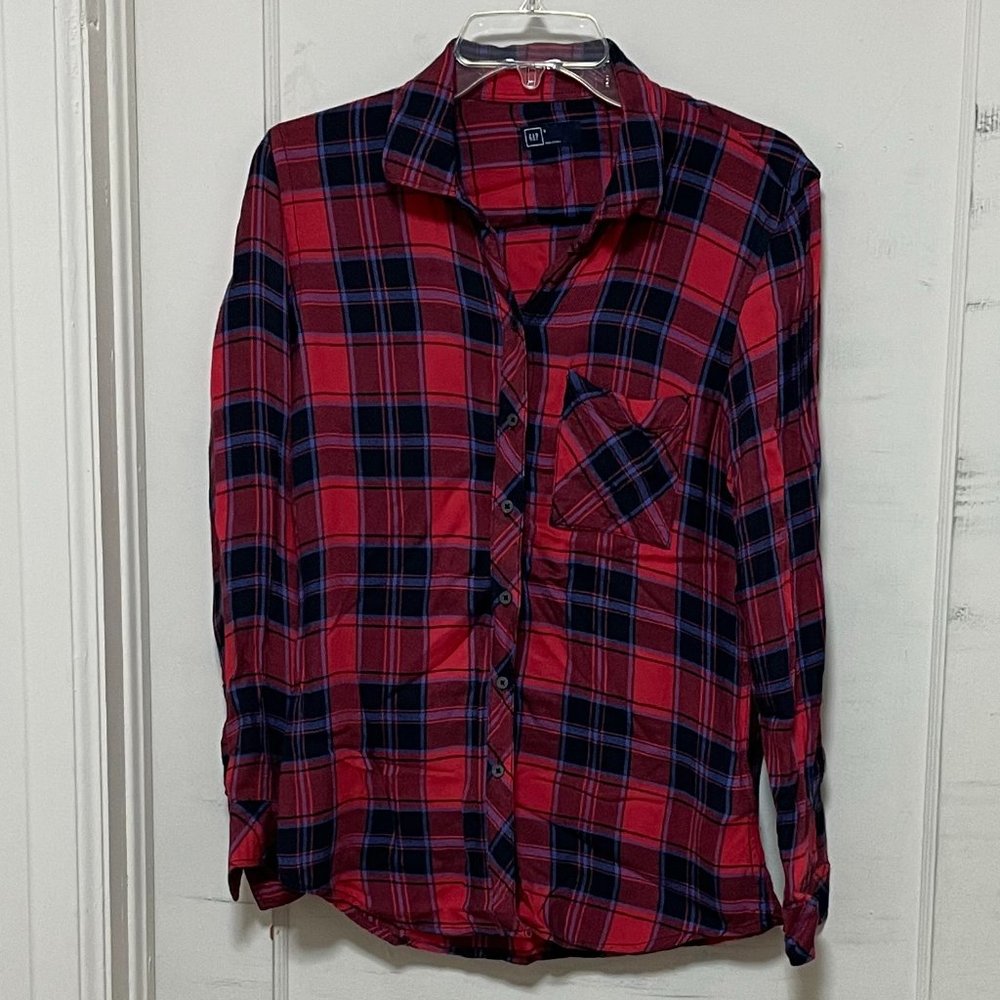 Gap Red Plaid Shirt